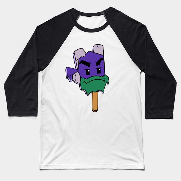 ROTTMNT Donnie Popsicle Baseball T-Shirt by SassyTiger